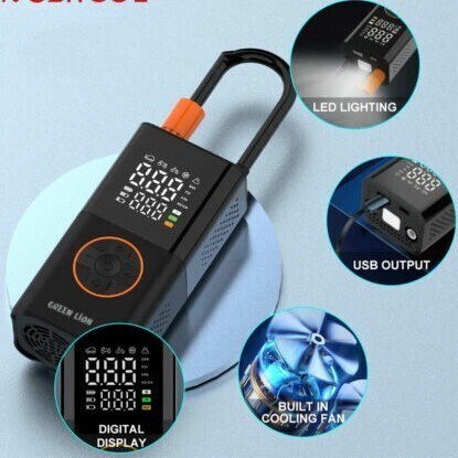 کمپرسور باد قابل حمل گرین لاین مدل GTI-01 با باتری ۳۶۰۰mAh - تصویر 3
